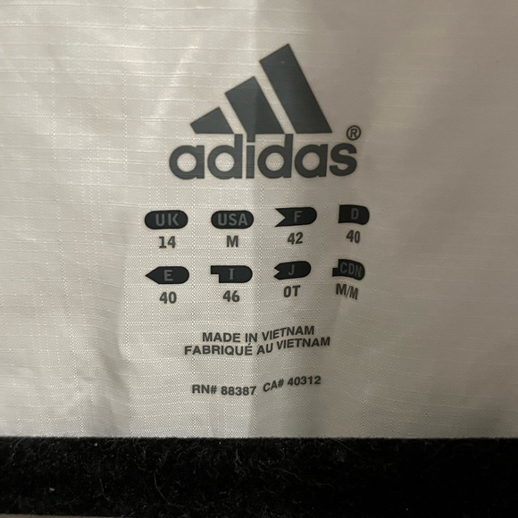Adidas white black windbreaker jacket - Picture 6 of 6